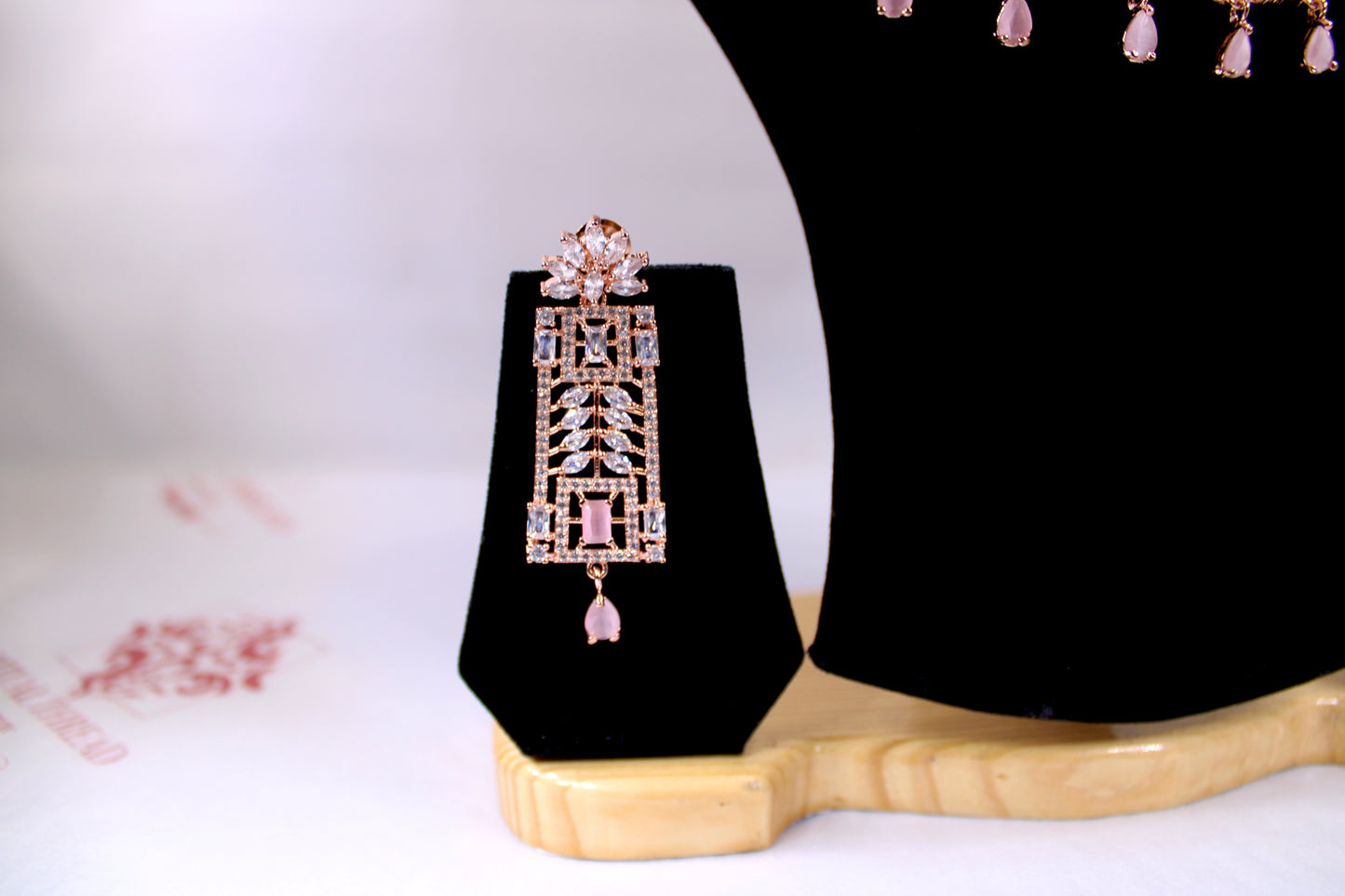 Stunning Rose Gold American Diamond Set