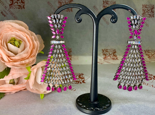 Divine Iris Crystal Earrings